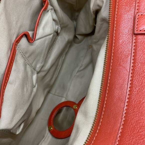 TORY BURCH Salmon Leather Tote - Picture 15 of 15